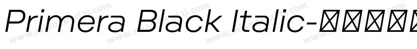 Primera Black Italic字体转换